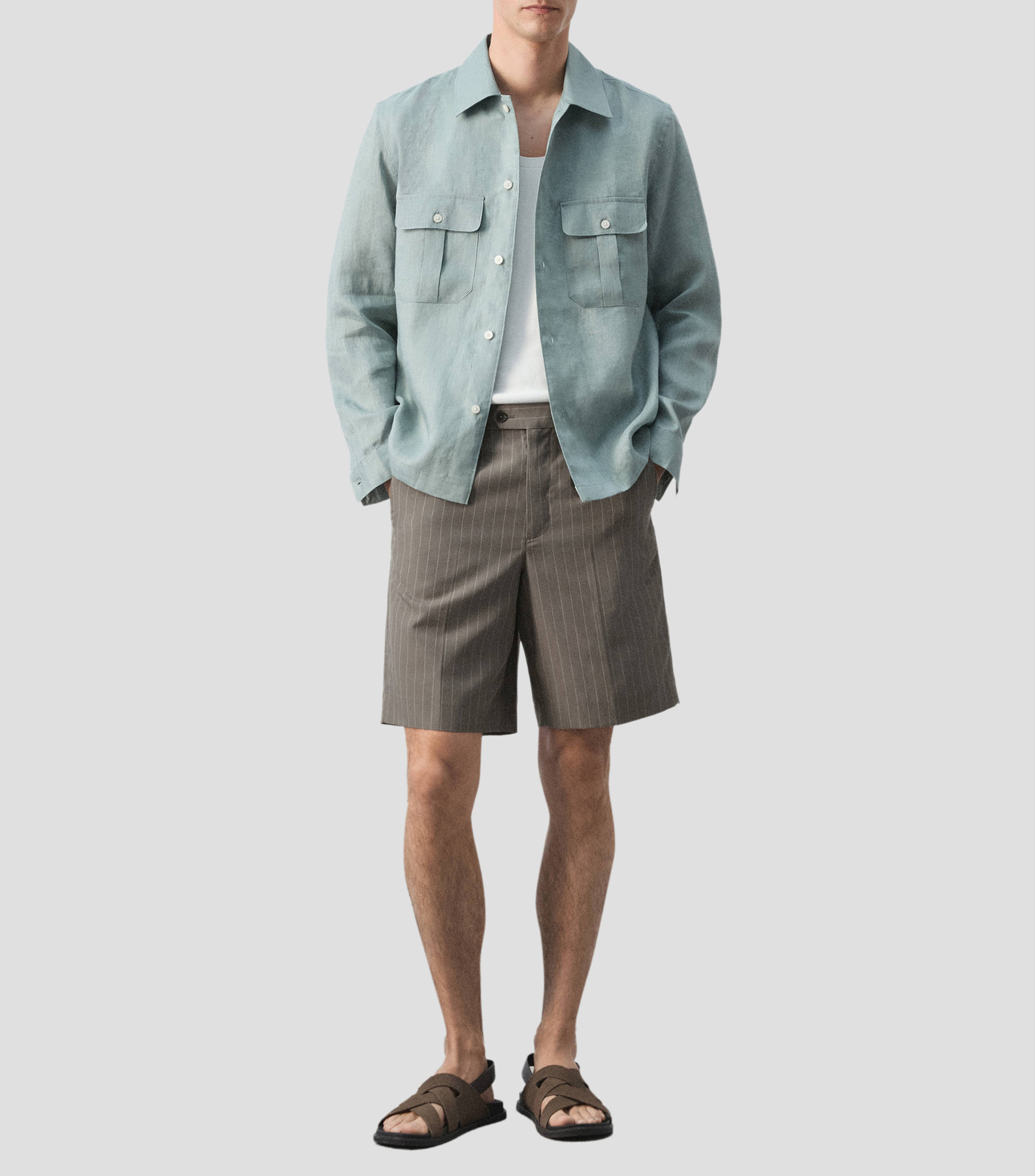 Short con rayas Hombre